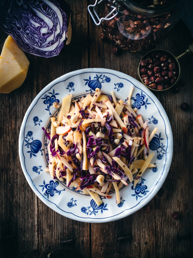 Rutabaga Salad with Apples