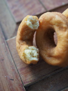 Smultringer (Norwegian Doughnuts) Served with an Apple Glaze