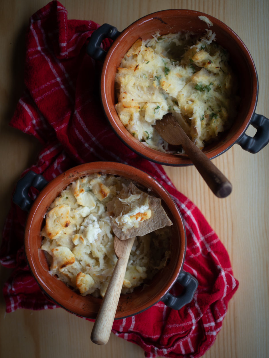 Baked Salt Cod with Potatoes and Celeriac (Klippfisk med sellerirot og