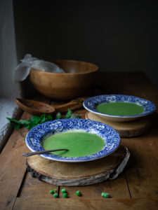 Wild Nettle and Pea Soup (Brenneslesuppe med erter)