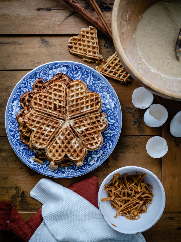 Brown Cheese, Buttermilk and Cinnamon Waffles