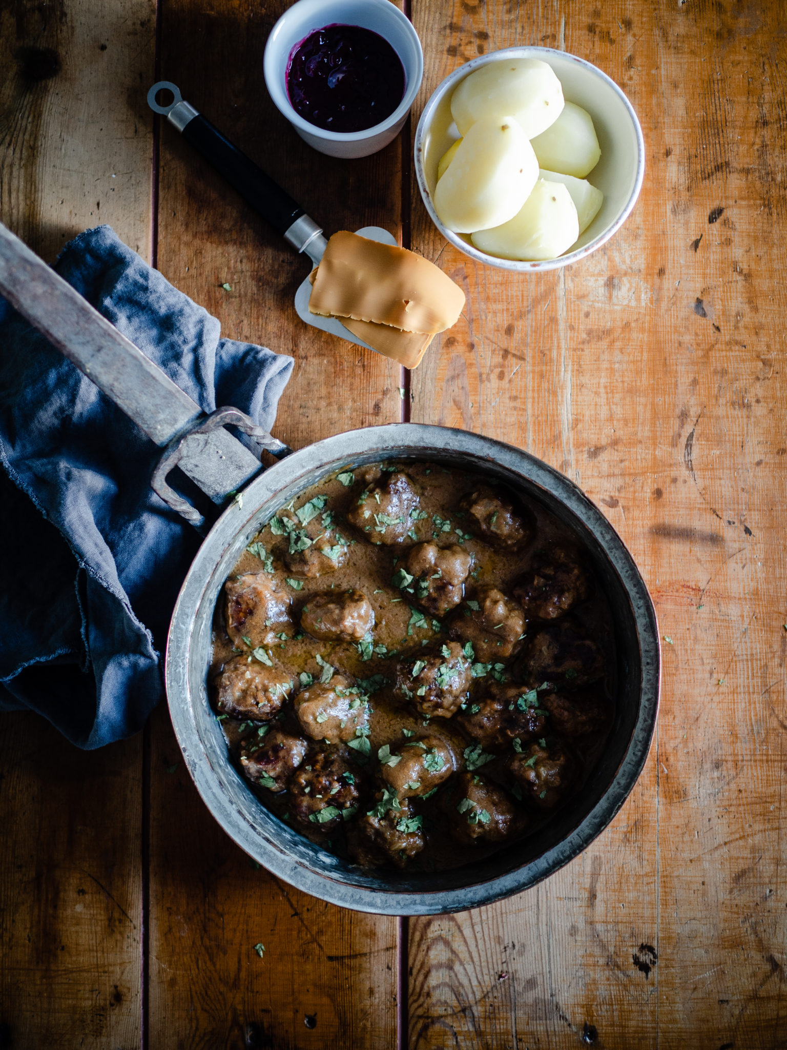 Norwegian Brown Cheese Meatballs (Kjøttkaker med Brunost) North Wild