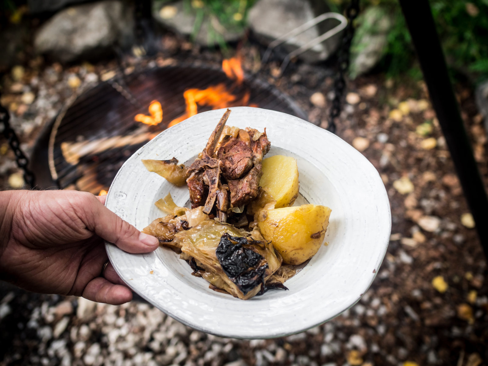 Fire-Style Fårikål (lamb & cabbage) - North Wild Kitchen