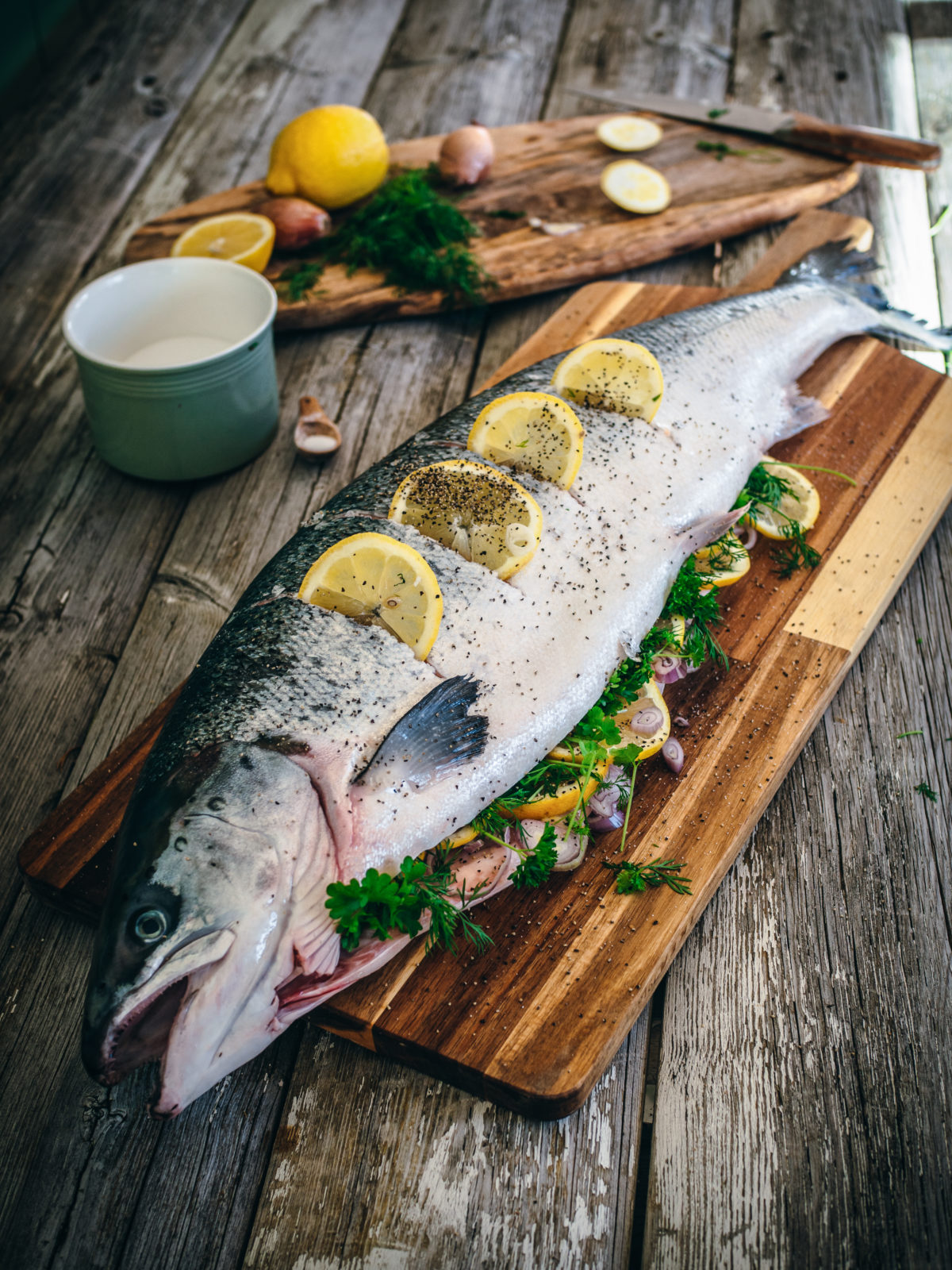 Grilled Whole Salmon for a Crowd (Grillet hel laks) North Wild Kitchen