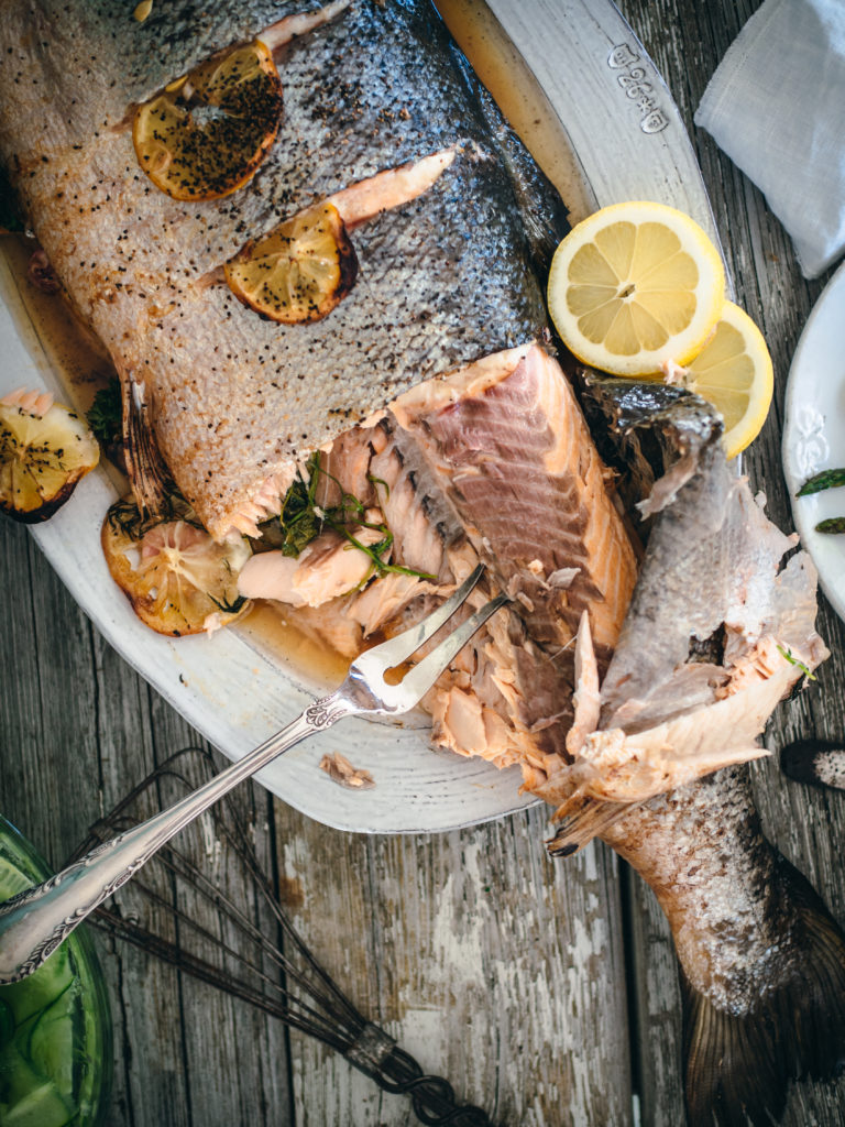 Grilled Whole Salmon for a Crowd