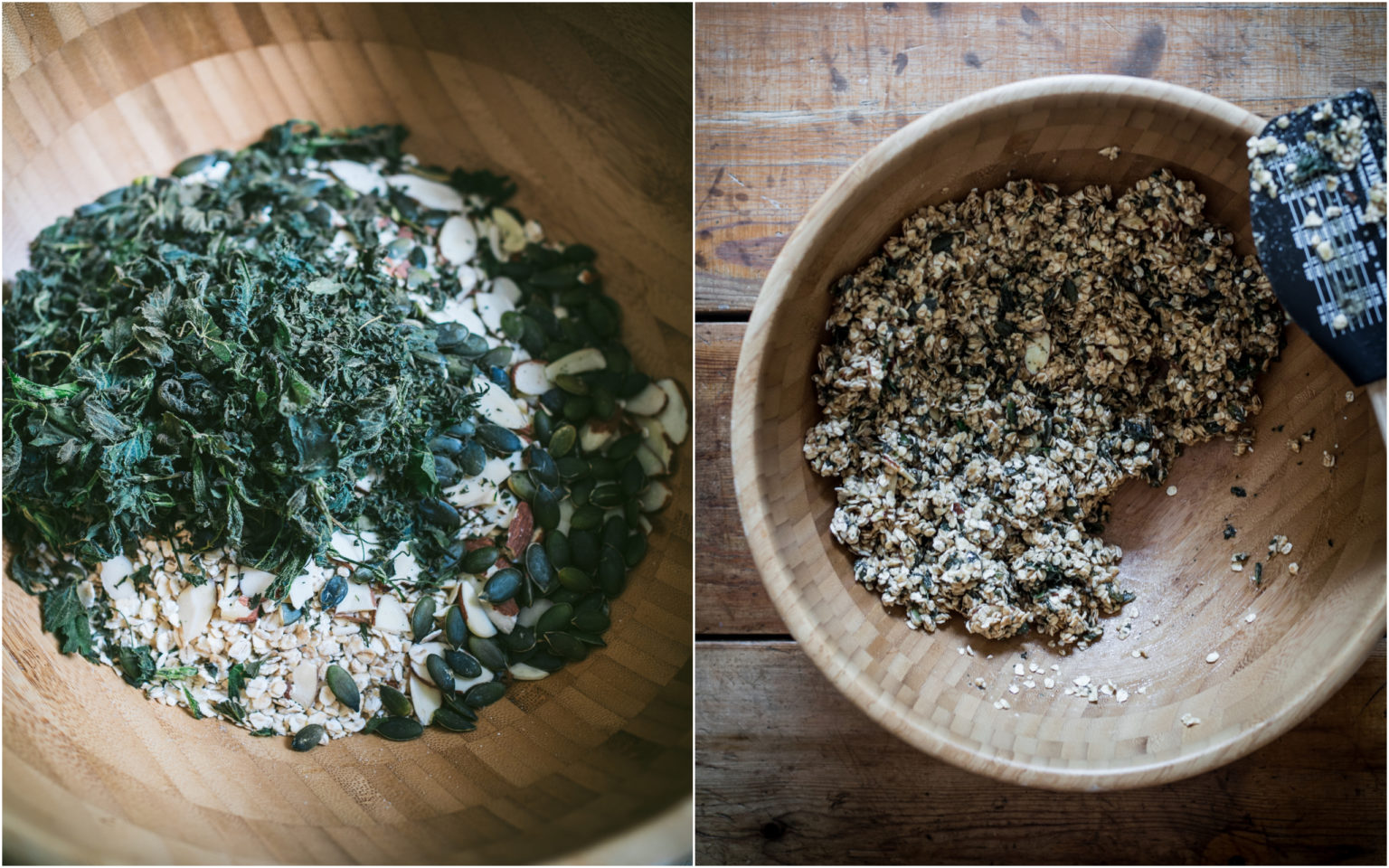 Nettle Honey Oat Bars (havrebar med brennesle) North Wild Kitchen