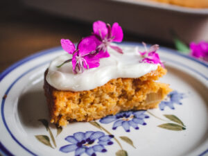 Rhubarb Carrot Cake