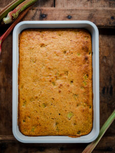 Rhubarb Carrot Cake