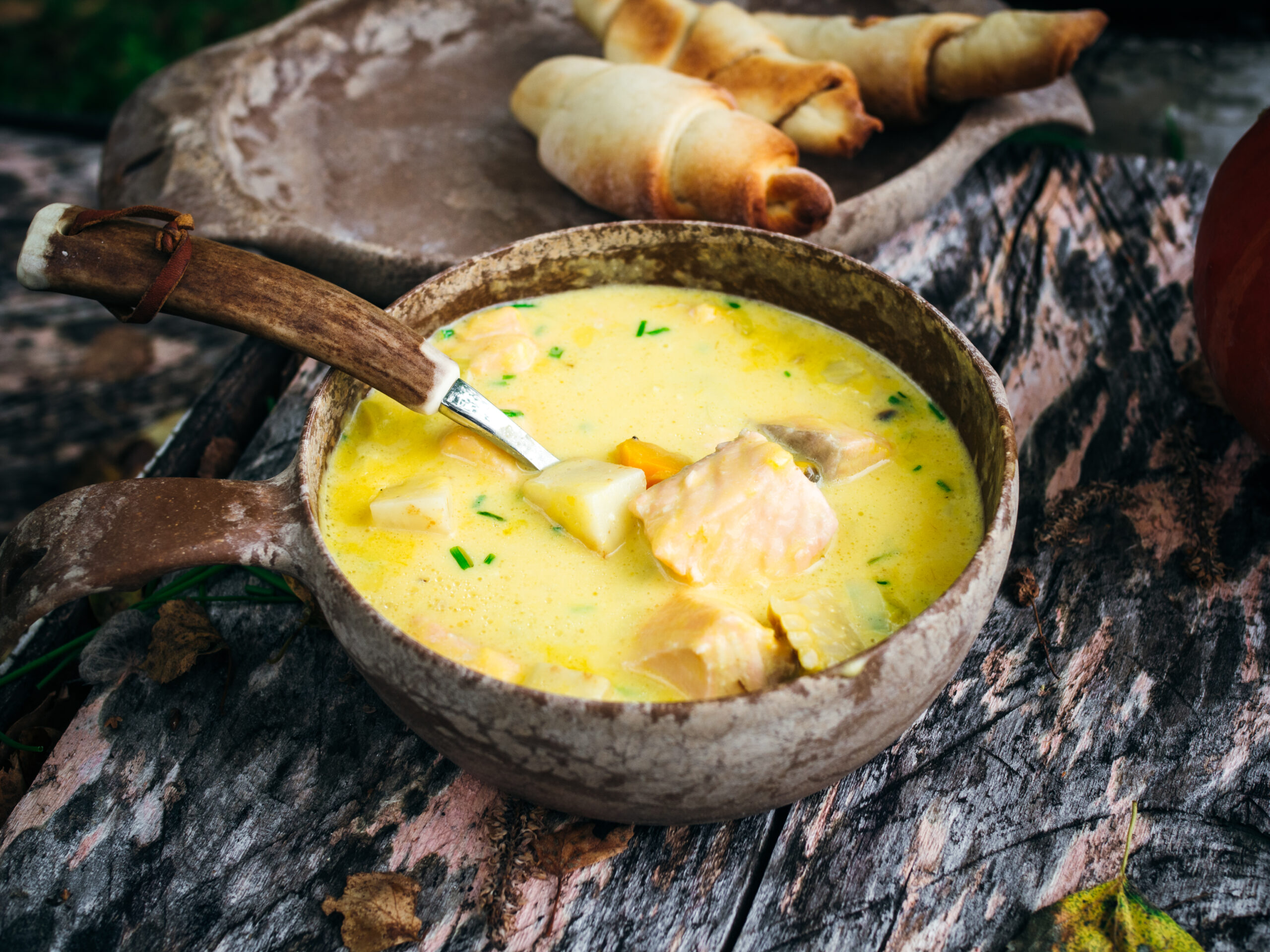 Hearty Salmon Pumpkin Soup (fiskesuppe med laks og gresskar)