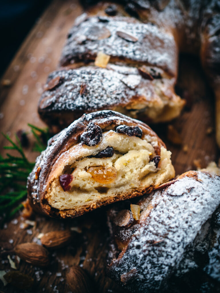 Marzipan Wreath with Dried Fruits (Julekringle)